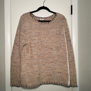 Elegant Speckled Knit Sweater